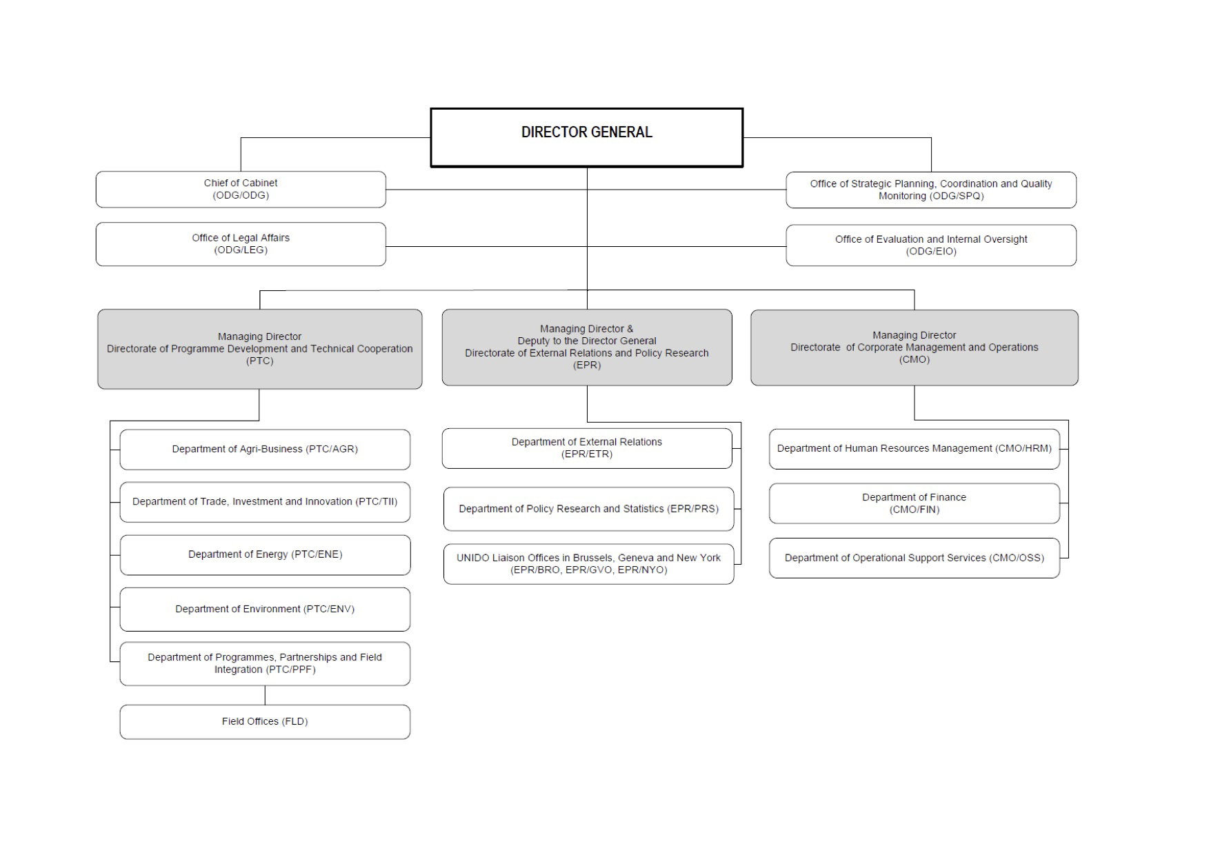 Structure Unido