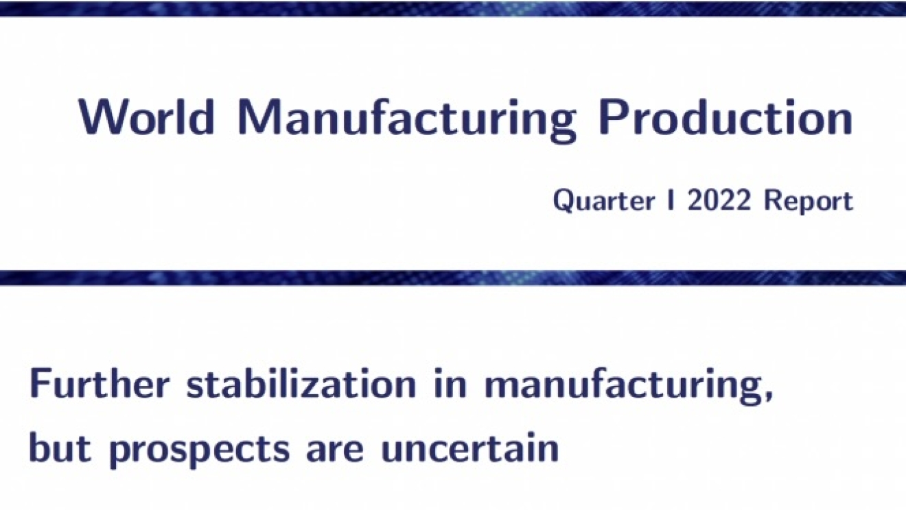 Further stabilization in manufacturing, but prospects remain uncertain