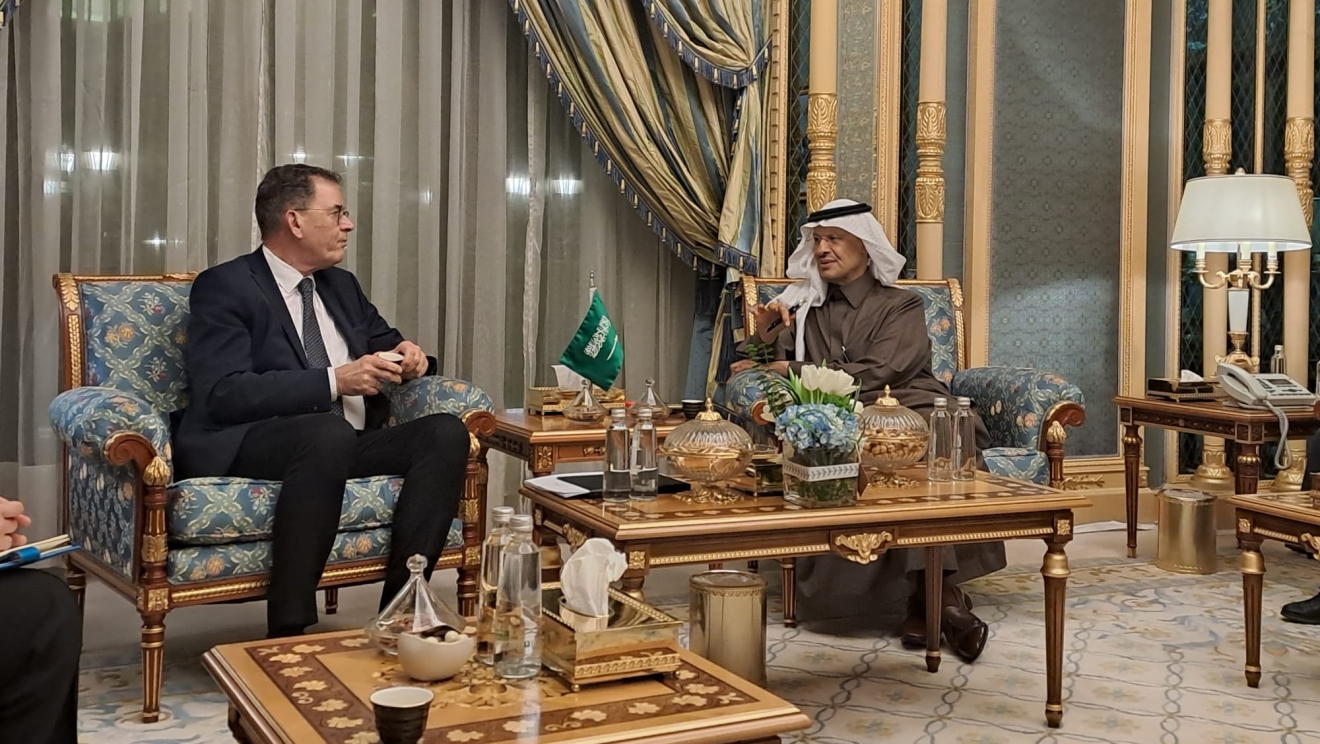 UNIDO Director General Gerd Müller met Abdulaziz Bin Salman Al Saud, Minister of Energy, to explore collaboration on the Saudi Arabia Green Initiative and the MENA Green Initiative