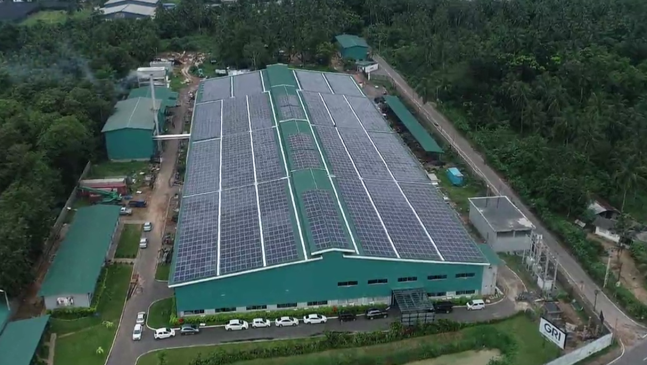 Sri Lankan factory solar roof