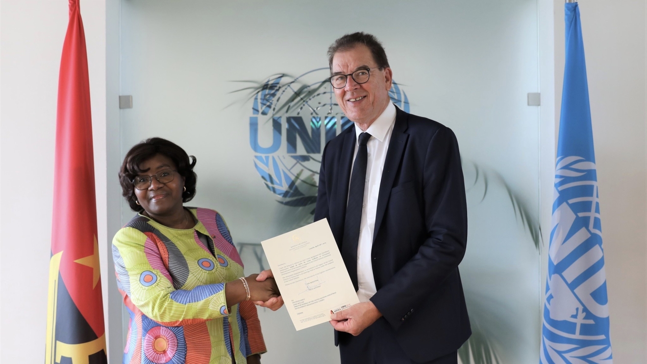 Her Excellency Ms. Isabel de Jesus da Costa GODINHO, Permanent Representative designate of Angola to UNIDO will present her credentials to the Director General of UNIDO, Mr. Gerd Müller